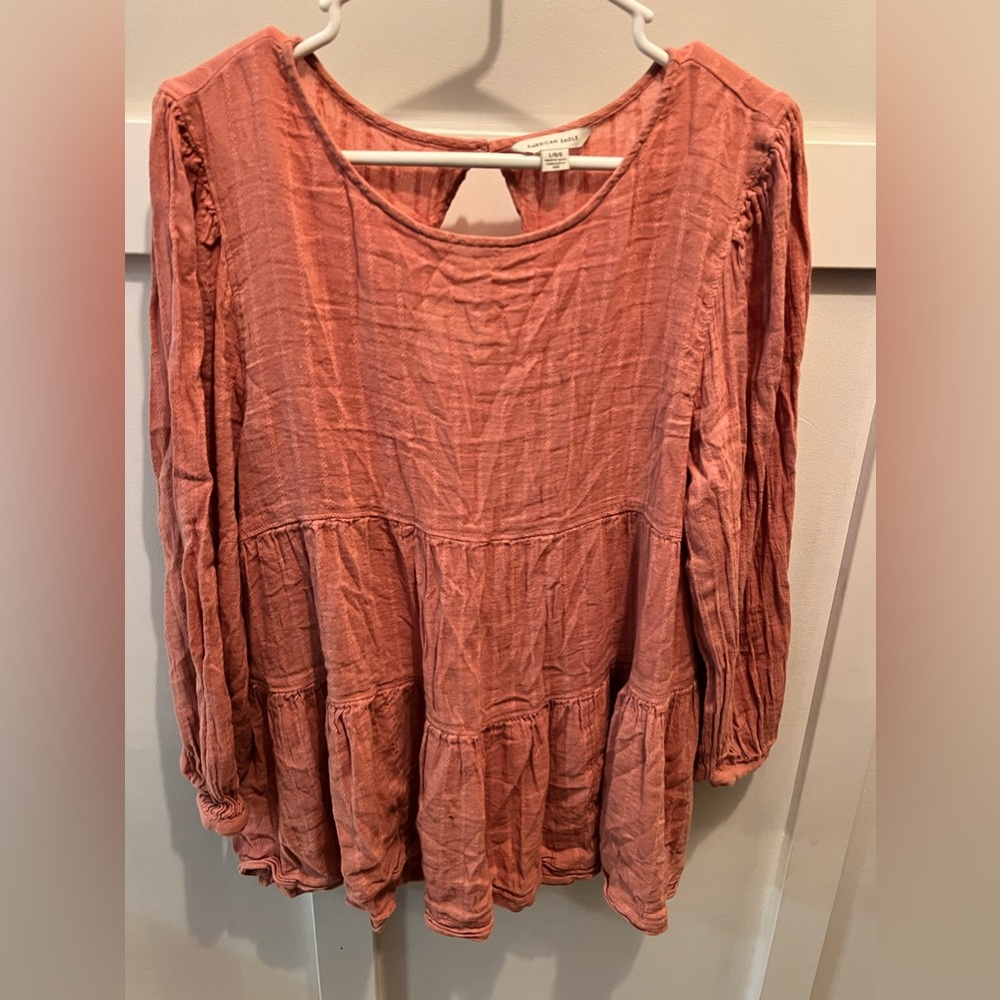 AE shirt with cutout back Size L